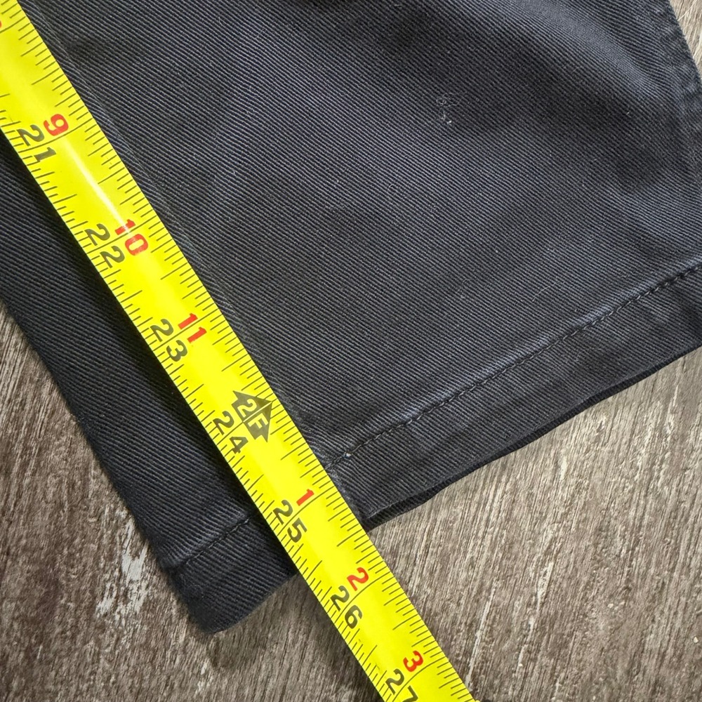 Everlane Utility Pants Women 00 Black High Rise Straight Leg Seam Detail Chino - Picture 4 of 6